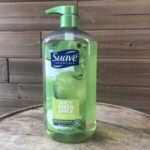 Suave Essentials Gentle Body Wash, Juicy Green Apple, 30 oz